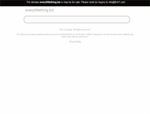 Tablet Screenshot of everylittlething.biz